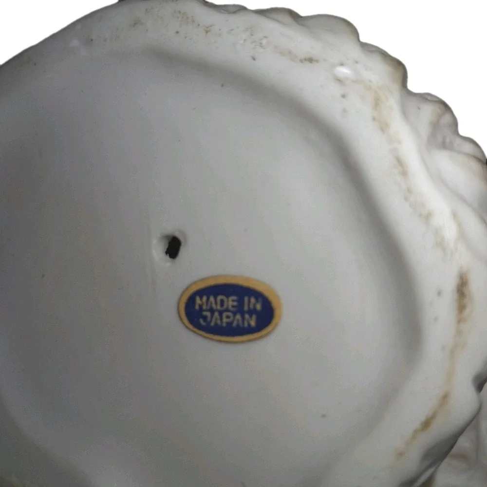 Vintage Poodle Puppy Figurine Seated By Royal Crown Porcelain Bisque Japan‎ 7